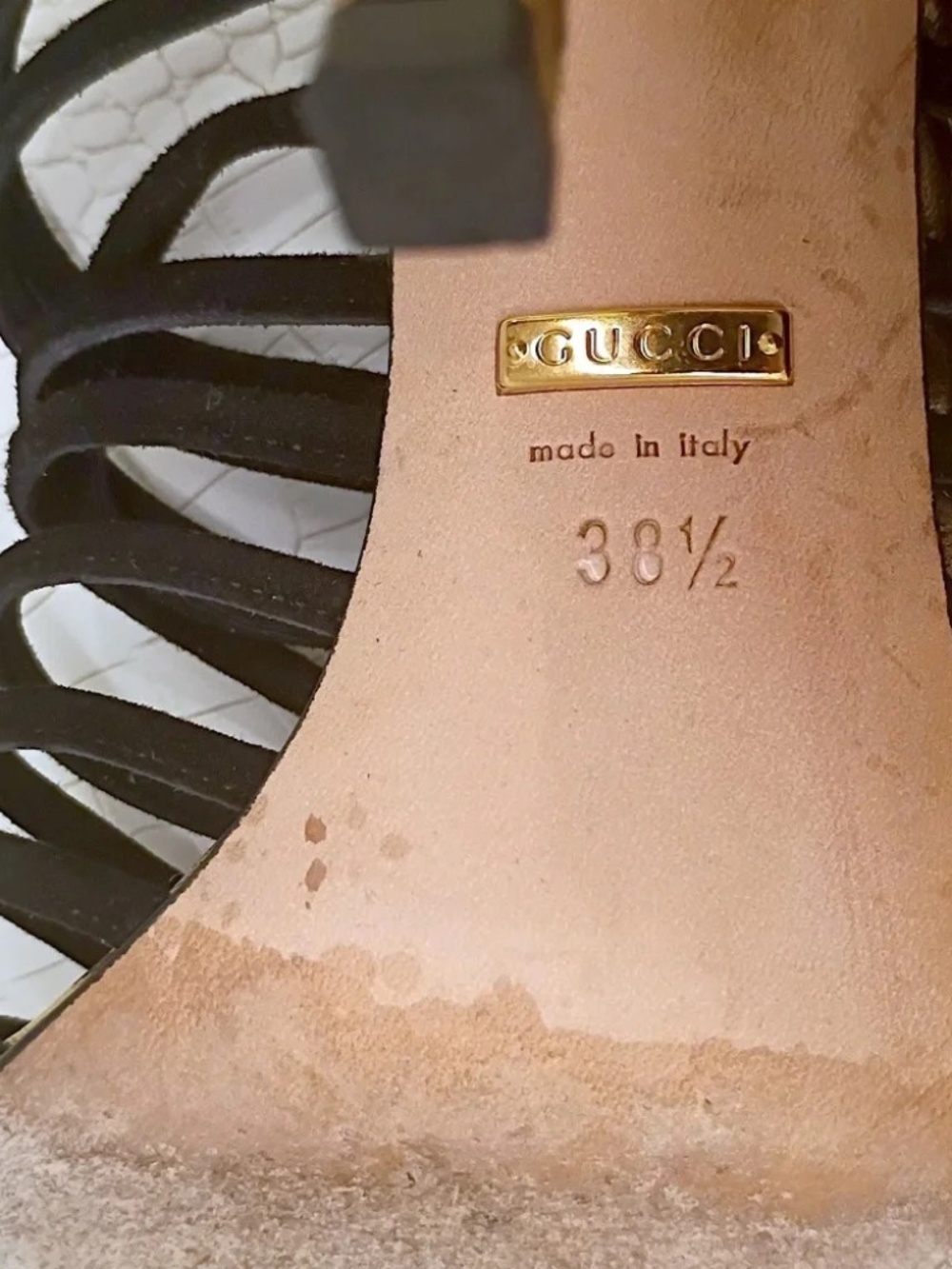 🔥 GUCCI Caged Angelique Heels EU 38.5 US 8/8.5 USED - Picture 13 of 16